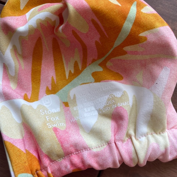 Stone Fox Swim Rico Bikini Top Hot Tropix Size XS - Picture 6 of 8